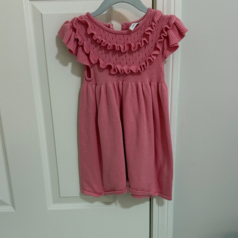 Janie and Jack Pink Ruffle Dress